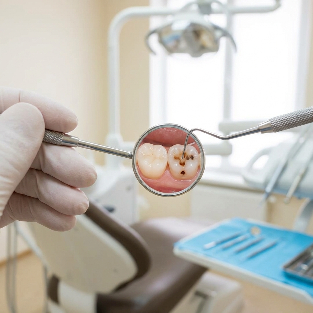 충치치료 - 건강한 치아와 초기 충치 대비