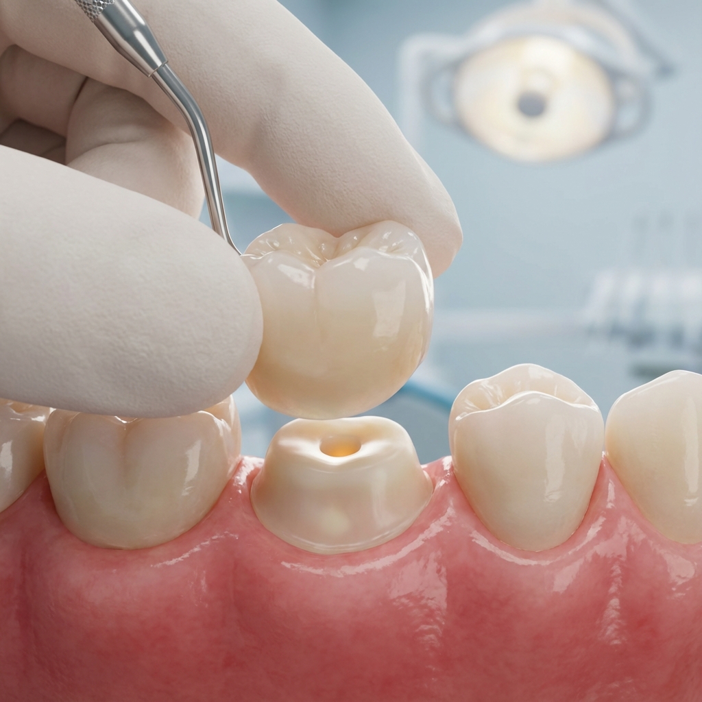 신경치료 후 크라운 수복