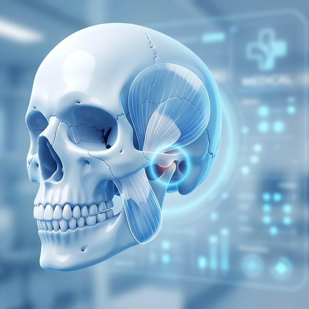 턱관절 치료 - 턱관절 구조 및 해부도